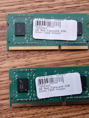 Transcend 2GB DDR3 1333 SO-DIMM RAM memory like new