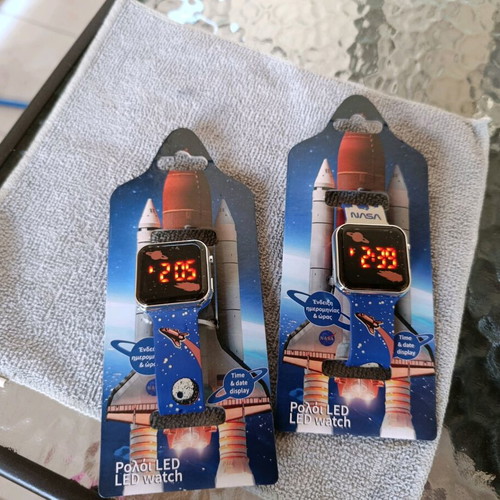 2 NASA kids electronic LED watches new