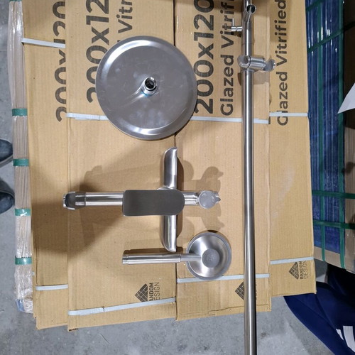 Inox Ss304 shower column with square bell and handset new