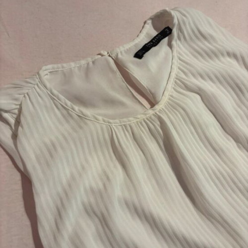 Zara blouse white like veil used, size Large