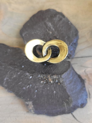 Bronze ring, adjustable size, handmade