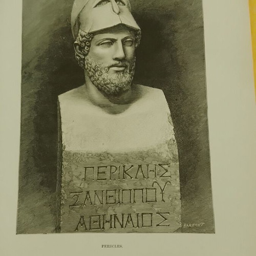Ξύλογραφη απεικόνιση Περικλής 1880, 26,5x19 εκ.
