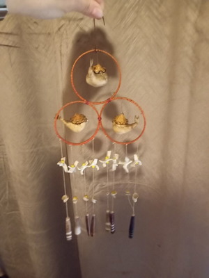 Bird hanging mobile used