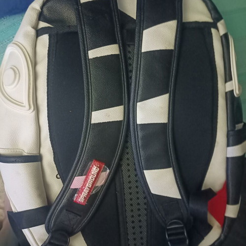 Sprayground leather backpack new, black and white, genuine from New York