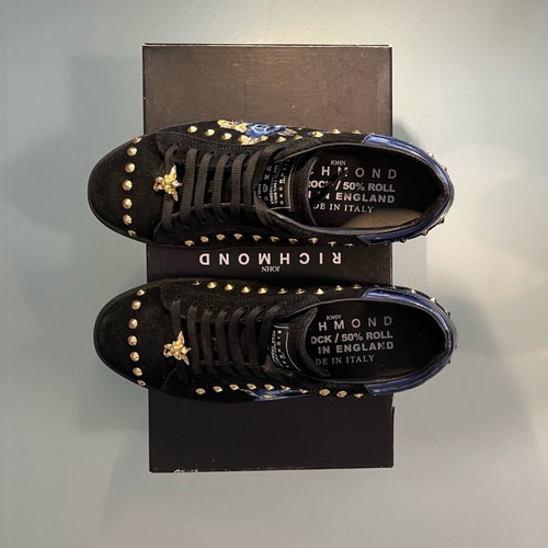 John Richmond Black Leather Shoes like new, size 37