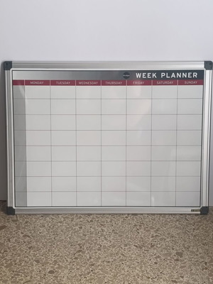 Bi-Office Magnetic Whiteboard Weekly Planner 45x60 cm like new