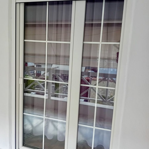 Plastic windows and exterior door set like new, 5 pieces