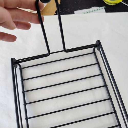 Metal Napkin Holder with Slight Scratch, New