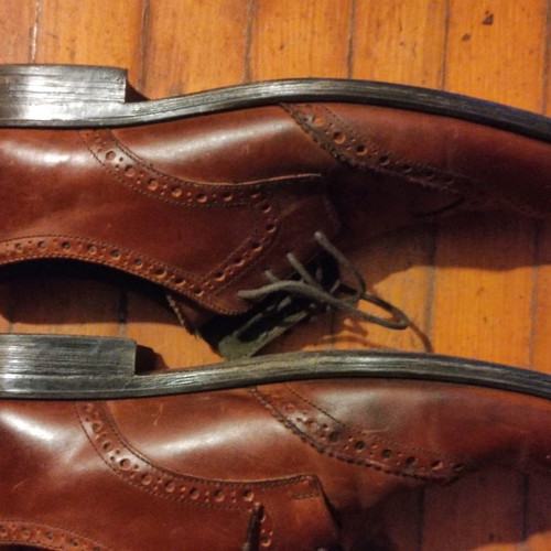 Ikon leather shoes brown used, size 44.5 EU