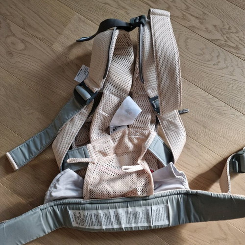 BabyBjörn One Air 3D Mesh baby carrier used, light pink