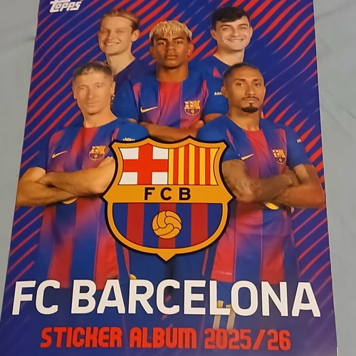 FC Barcelona sticker album with 150 stickers