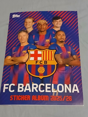 FC Barcelona sticker album with 150 stickers