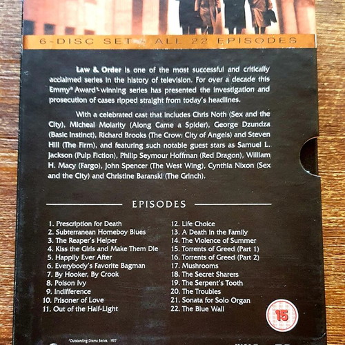 Law & Order The First Year DVD Collection Season 1 like new