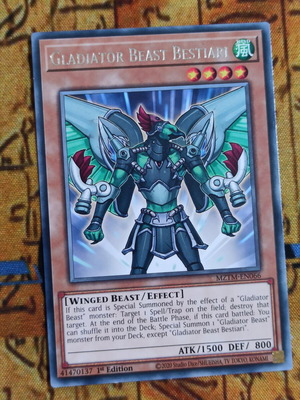Gladiator Beast Bestiari Effect Monster card like new