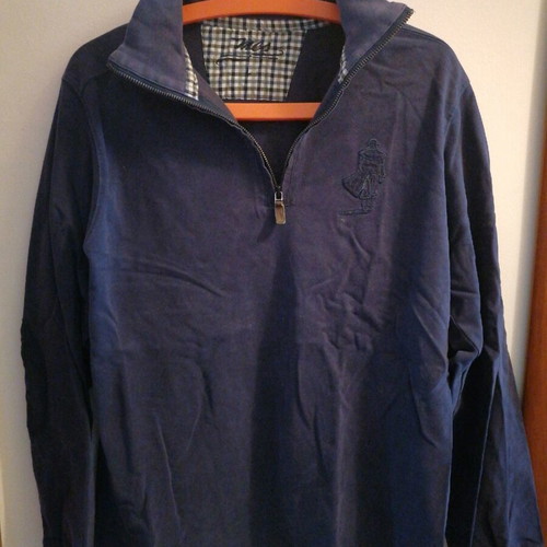 Marlboro Classics Men's Short Sleeve Polo Shirt Used Blue Size M