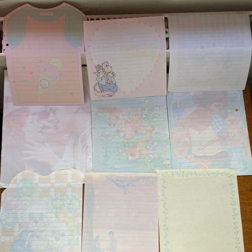 Letters used, pack from the 90s decade