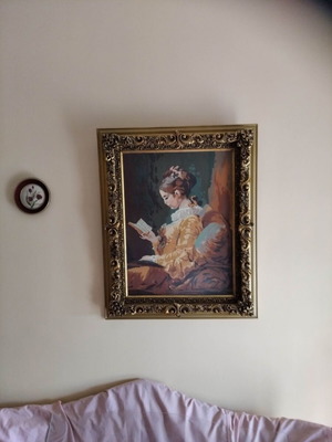 Embroidered textile paintings set of 2, like new