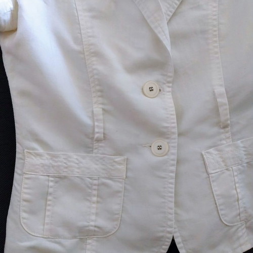 Koton summer jacket used, short sleeve, white, size S