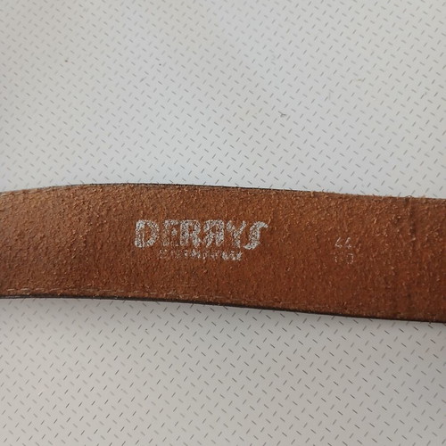 DERRY'S leather belt 105 cm, brown