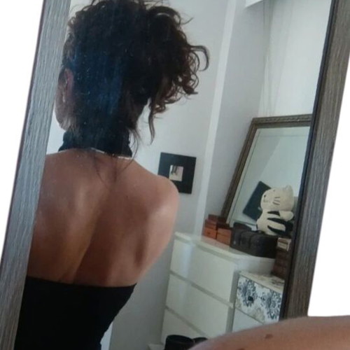 Morgan Sequin Backless Blouse like new, black and silver