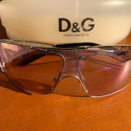 Dolce & Gabbana 2138 sunglasses like new, silver metal frame