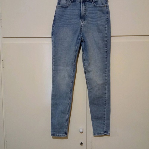 Sinsay women's high-waisted blue denim pants like new, size M 38 10