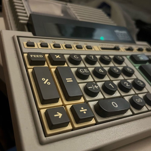 Olivetti Logos 454 digital calculator printer used