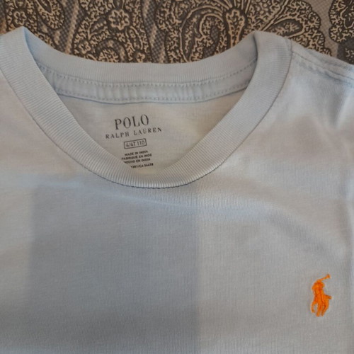 Polo Ralph Lauren t-shirts used, pack of 2, size 110 cm, blue and pink