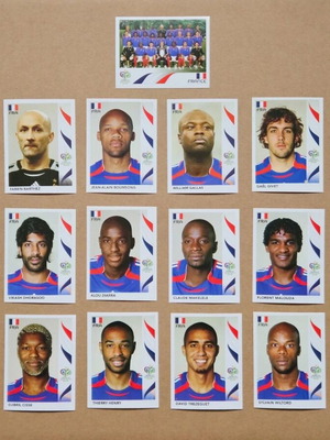 Panini World Cup 2006 France sticker set