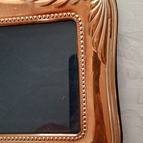 Silver-plated photo frame used, 21cm x 16cm