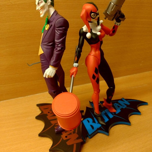 DC Batman Joker Harley Quinn 6' figures used