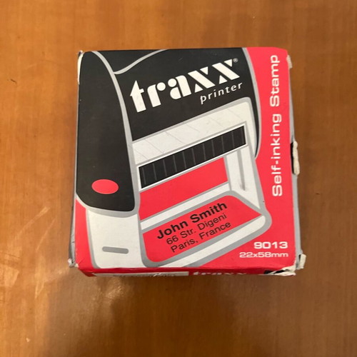 Σφραγίδα Traxx 22x58mm σαν καινούργιο