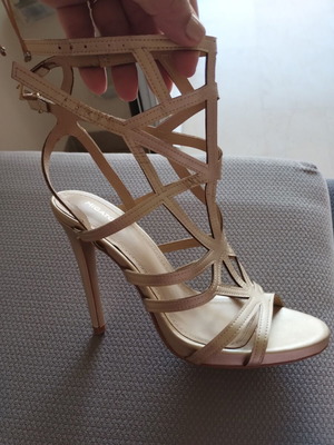 Migato gold sandals size 38 like new