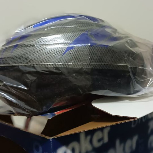 Broker Soffatti bicycle helmet, size 55-60 cm, blue with black and silver details
