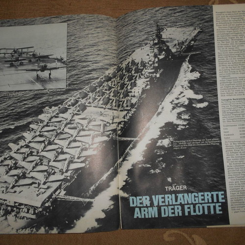 Album of World War II warplanes and aircraft carriers used, German edition 64 pages