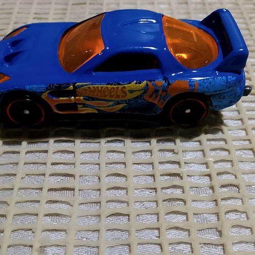 Mazda RX-7 JDM Import Tuner Hot Wheels Car 24/Seven Blue 2012 like new