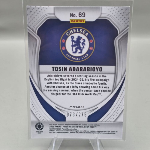 2025 Panini Prizm FIFA Club World Cup Tosin Adarabioyo Blue Prizm card #69