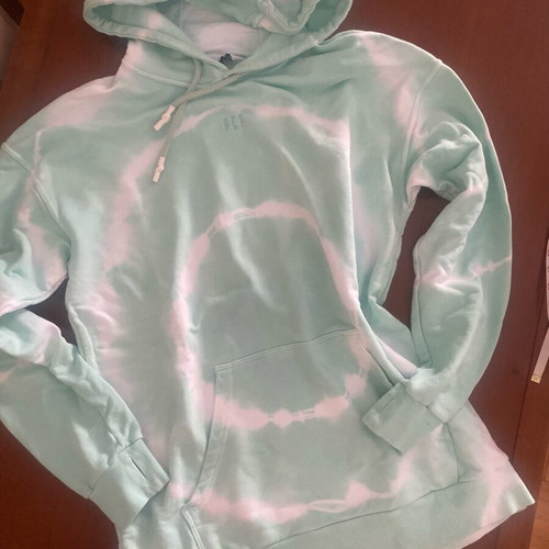 PCP hoodie, mint green tie dye, oversize