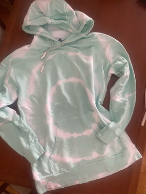 PCP hoodie, mint green tie dye, oversize