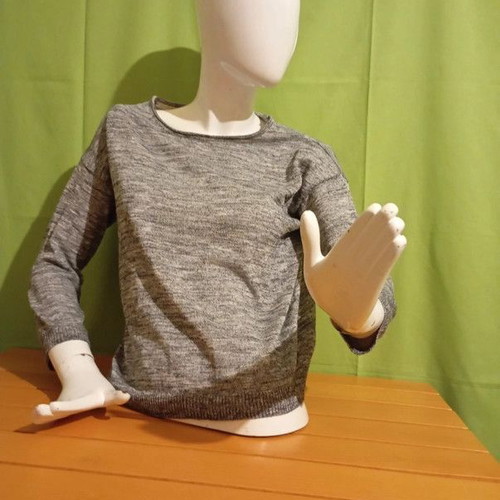 H&M Women's Gray Lightweight Long-Sleeve Sweater like new, size S