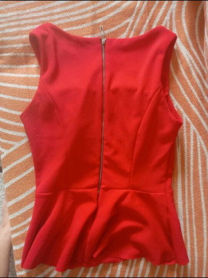 Blouse new, red, one size