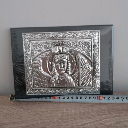 Saint Taxiarchis Michael Mandamados Lesvos metal icon new