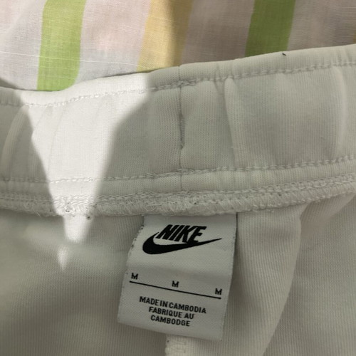 Nike Tech Fleece men's pants, white and grey, size M
