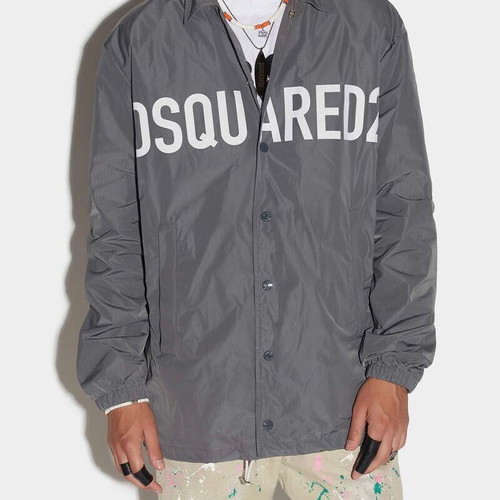 Μπουφάν Dsquared2 Shirt styled καινούργιο, μέγεθος Large, γκρι άσπρο