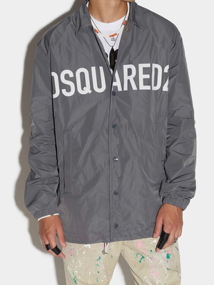 Μπουφάν Dsquared2 Shirt styled καινούργιο, μέγεθος Large, γκρι άσπρο