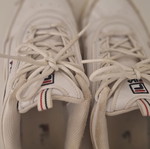 Fila women's athletic shoes size 38.5 like new, white