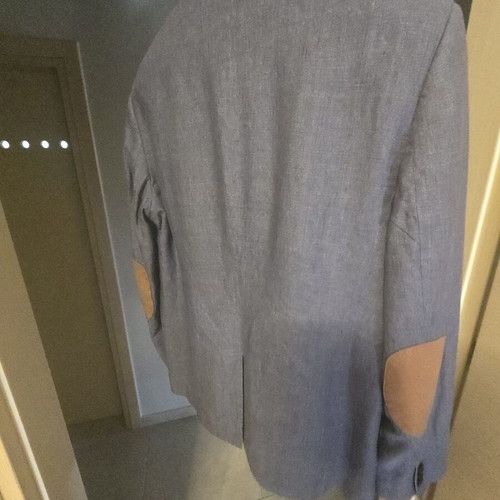 Zara men's linen jacket like new, size 44, blue