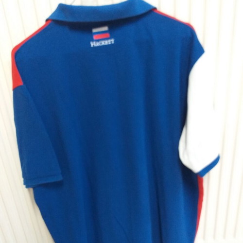 Hackett polo shirt like new, XXL, blue and red