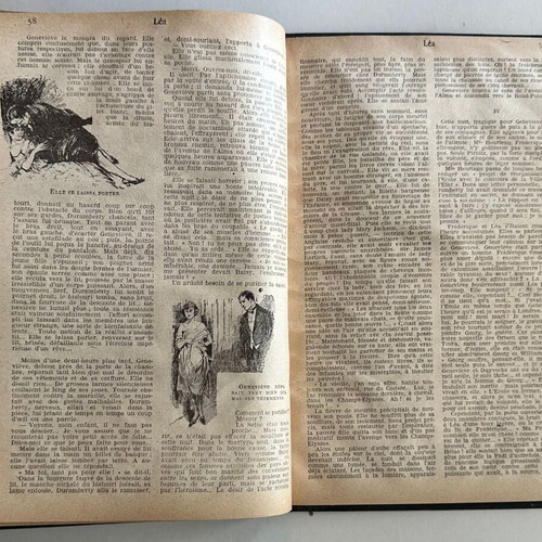 Marcel Prevost Léa old French illustrated book used, hardcover