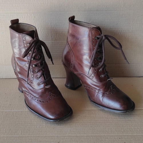 Rollini leather brown ankle boots used, size 37